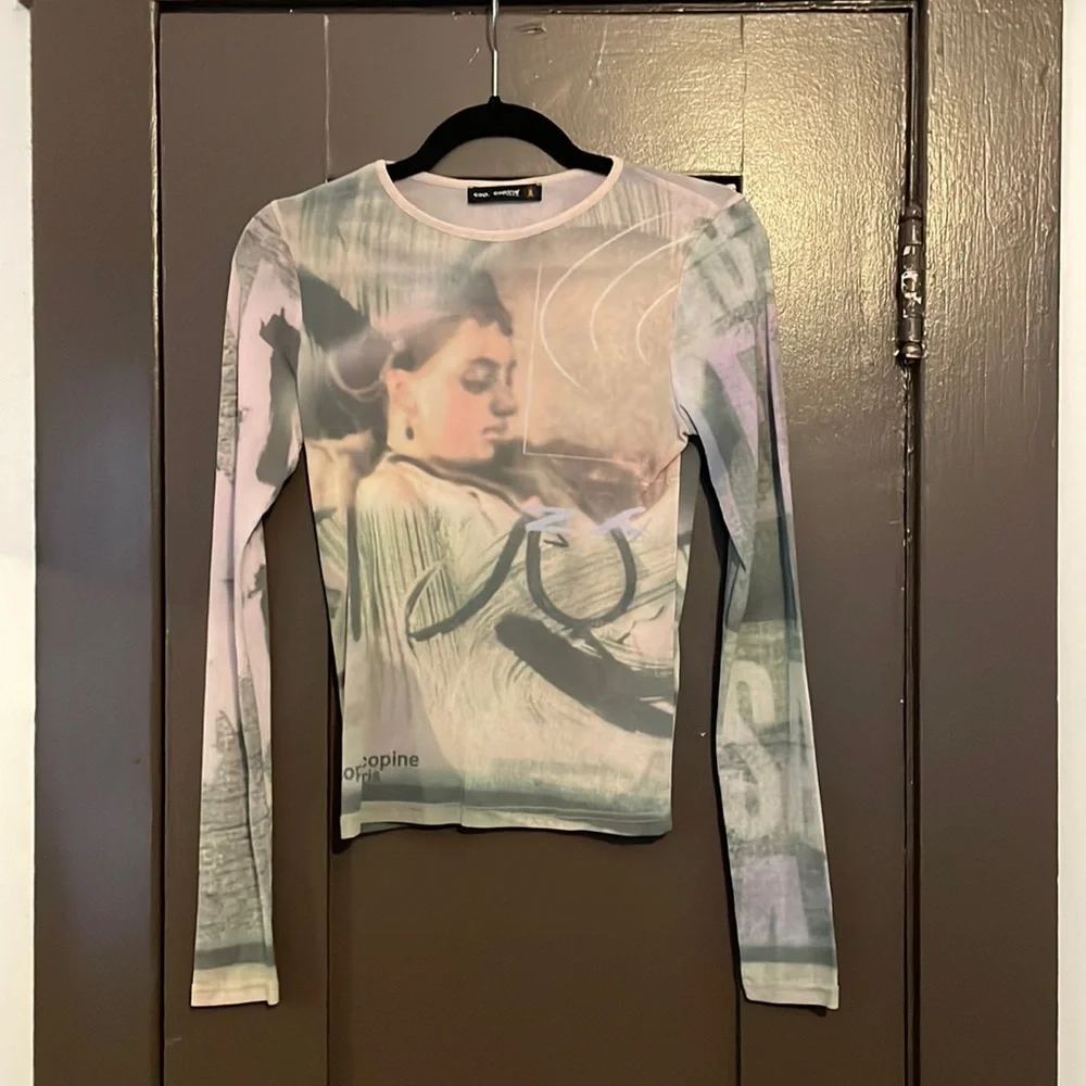 Cop.Copine | Tops | Cop Copine Mesh Shirt Size M Unisex | Poshmark